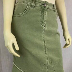 Anthroplogie- Louie green corduroy skirt